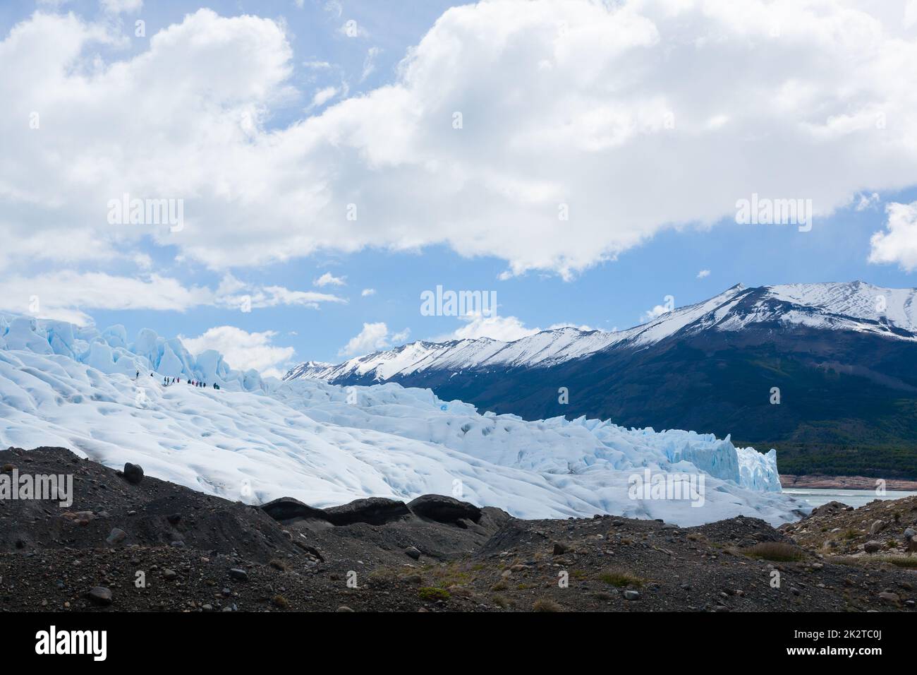 Vue sur le glacier Perito Moreno, paysage de Patagonie, Argentine Banque D'Images