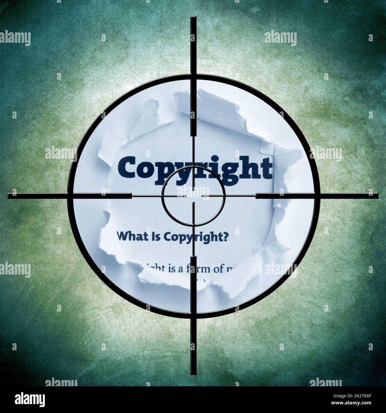 Copyright concept cible Banque D'Images