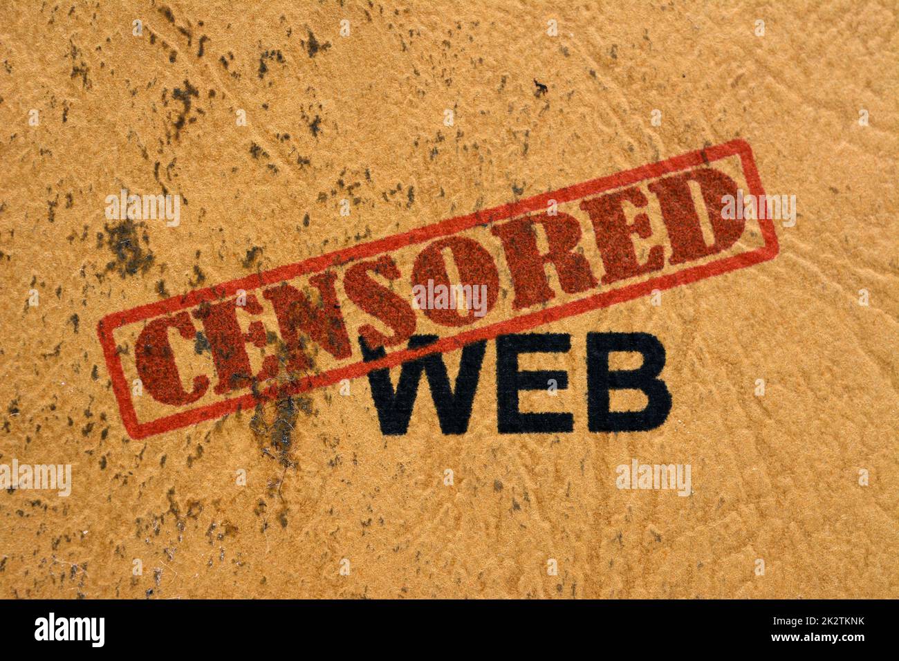 Web censuré Banque D'Images