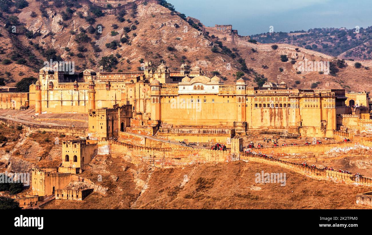 Amer aka fort Amber, Rajasthan, Inde Banque D'Images