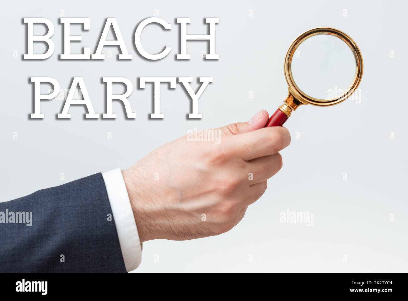 Légende conceptuelle Beach Party. Aperçu des affaires petit ou grand festival tenu sur les rives de la mer généralement portant le bikini -48170 Banque D'Images