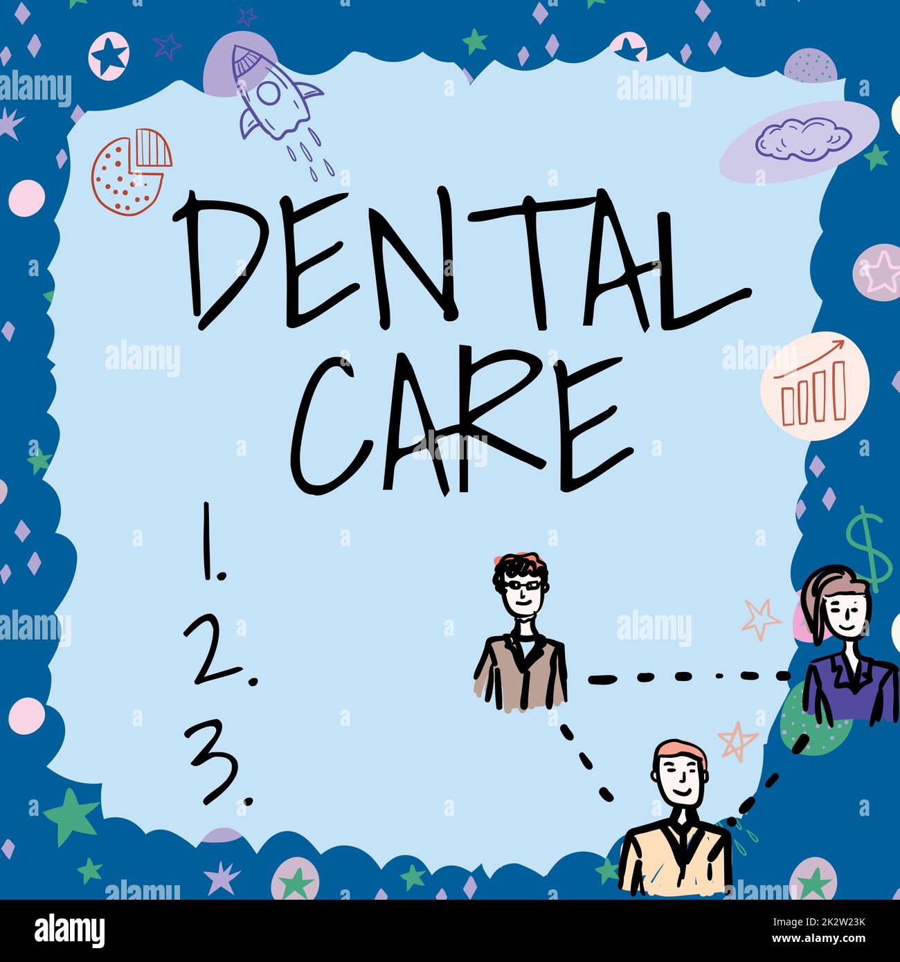 Inspiration montrant l'enseigne soins dentaires. Internet concept de maintien des dents saines ou pour le garder propre pour l'avenir cadre blanc représentent les employés de l'entreprise démontrant des termes d'affaires. Banque D'Images