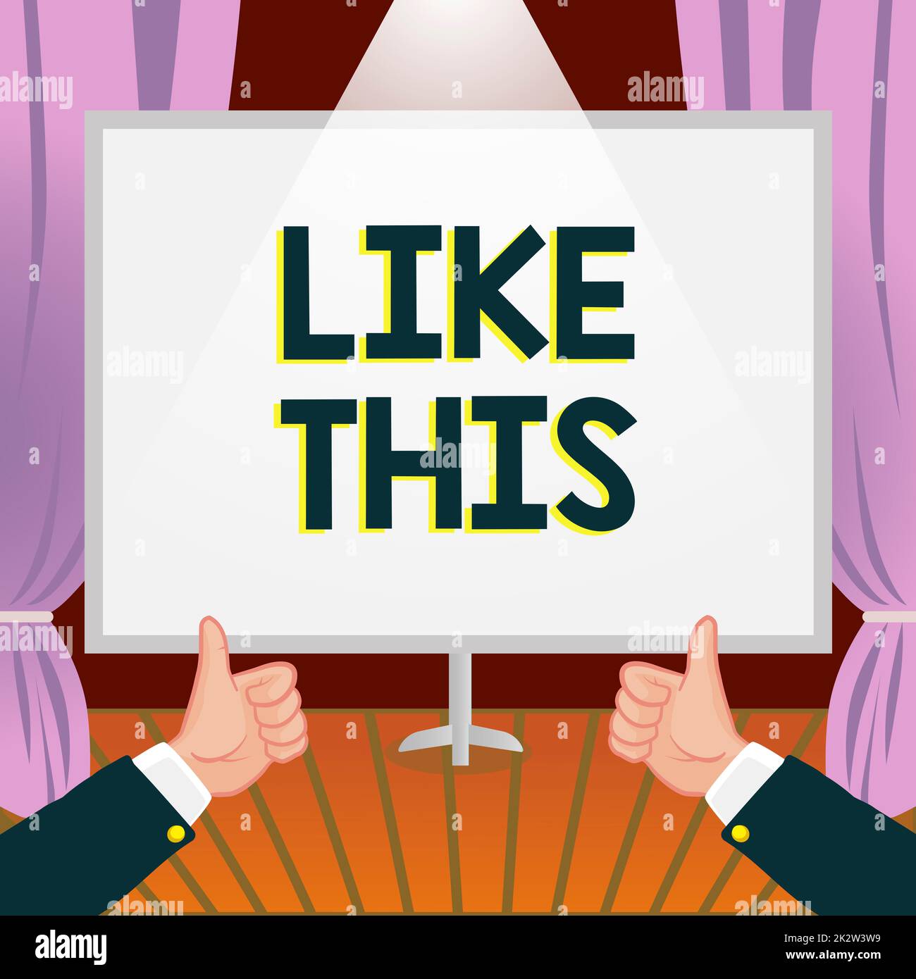 Texte montrant l'inspiration comme celui-ci. Les affaires présentent une action se repentant à quelque chose qui doit faire la même chose que c'est mains Thumbs Up montrer de nouvelles idées. Palmiers porte-notes Présentation des plans Banque D'Images
