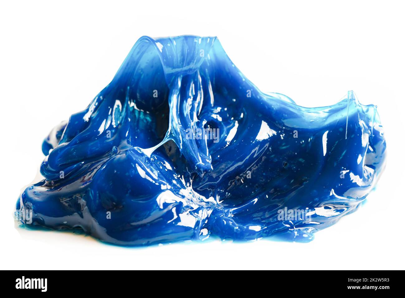 Graisse, graisse complexe au lithium synthétique de qualité supérieure bleue, températures élevées et lubrification des machines pour l'automobile et l'industrie. Banque D'Images