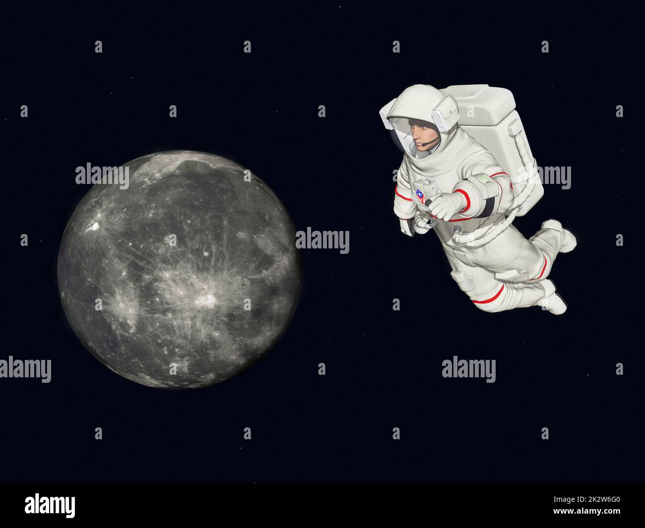 Astronaute lune Banque de photographies et d’images à haute résolution ...