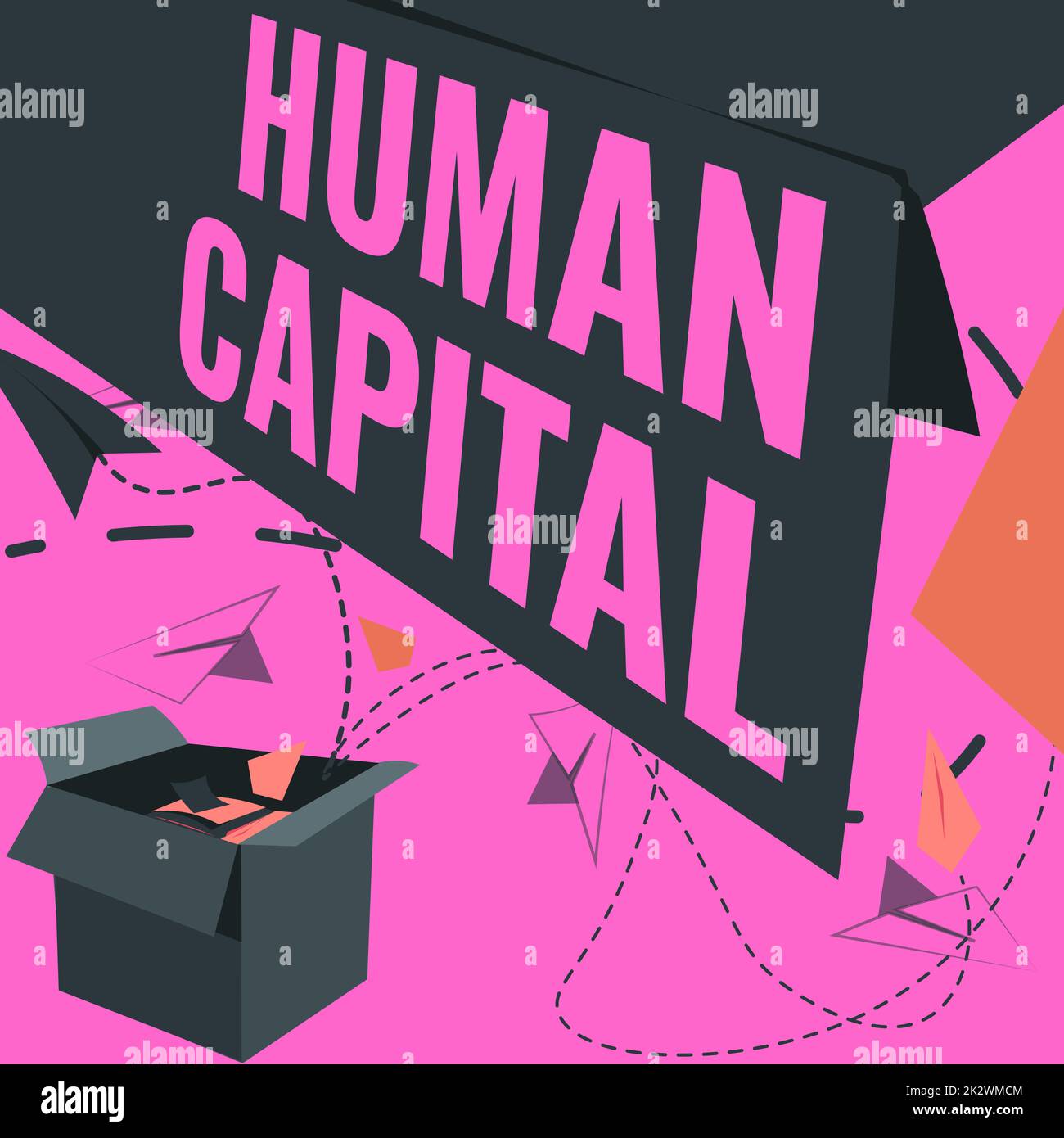 Affichage conceptuel Capital humain. Présentation commerciale ...