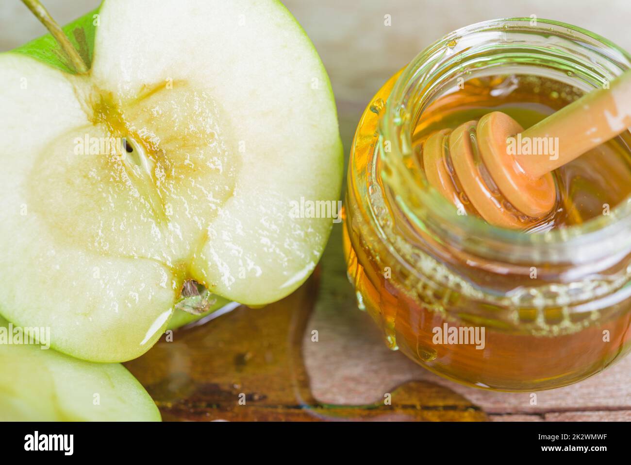 Fête juive, pomme Rosh Hashanah Banque D'Images