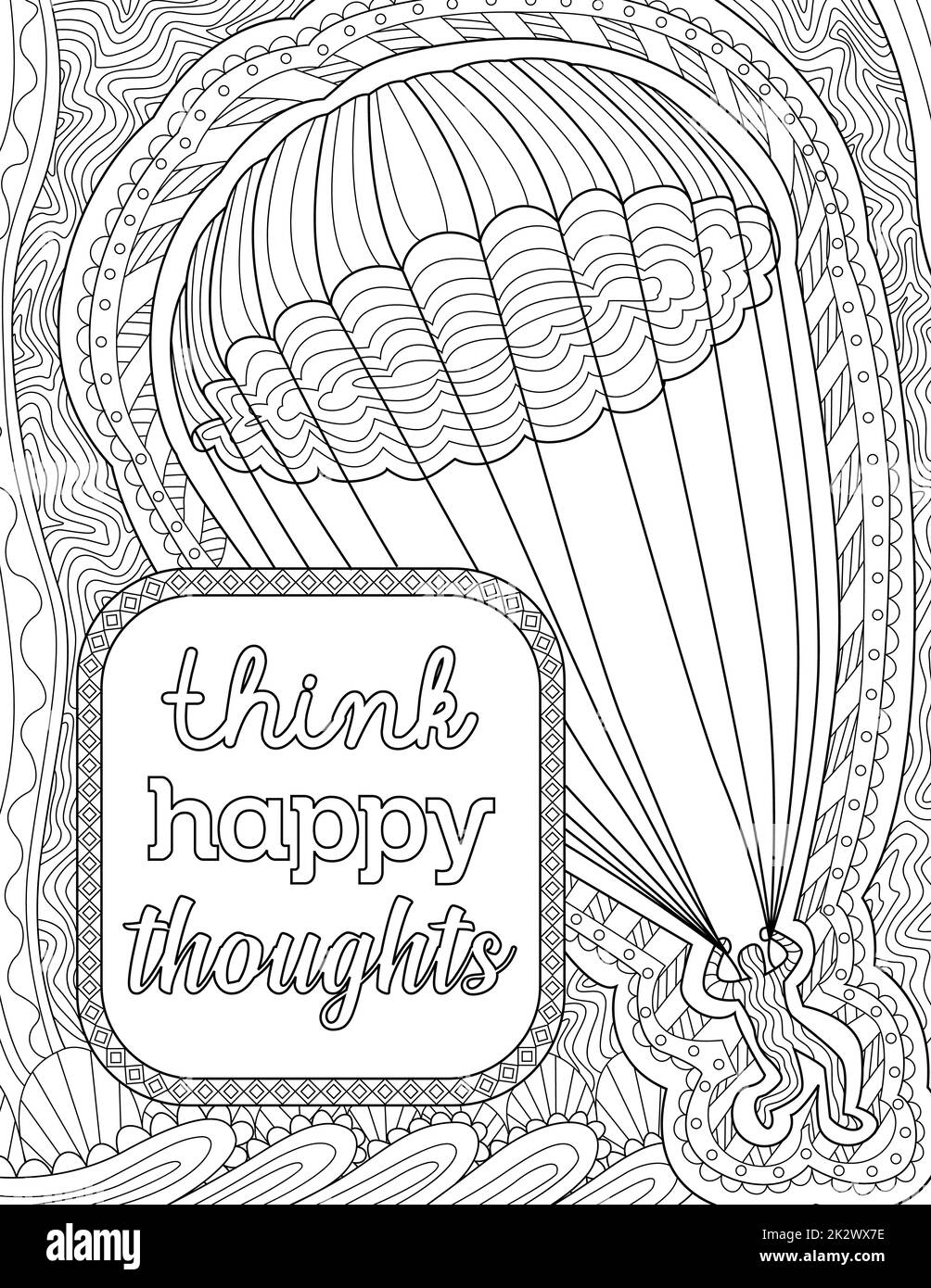 Personne dessin de la conduite dans Un parachute dans le ciel à côté du message d'inspiration. Human Line dessin plongée haut au-dessus de Wild Blue Yonder à proximité positive Note. Banque D'Images Personne dessin de la conduite dans Un parachute dans le ciel à côté du message d'inspiration. Human Line dessin plongée haut au-dessus de Wild Blue Yonder à proximité positive Note. Banque D'Images