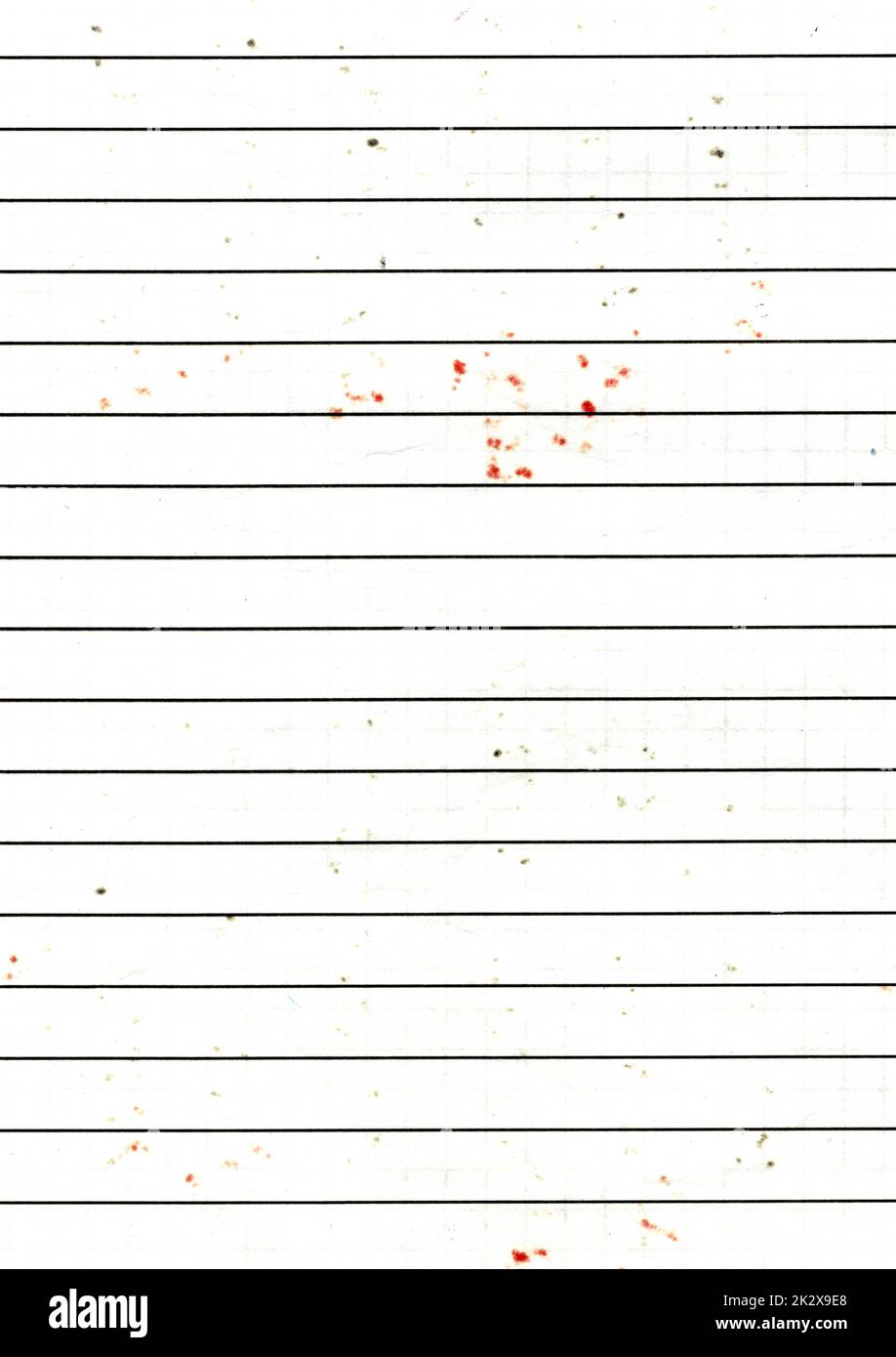 Image haute résolution gros plan de l'ancien graphique de ligne utilisé, usé texture papier numérisation d'arrière-plan avec taches de couleur de l'écriture avec des marqueurs altérés papier peint de l'ancienne école avec espace de copie pour le texte Banque D'Images