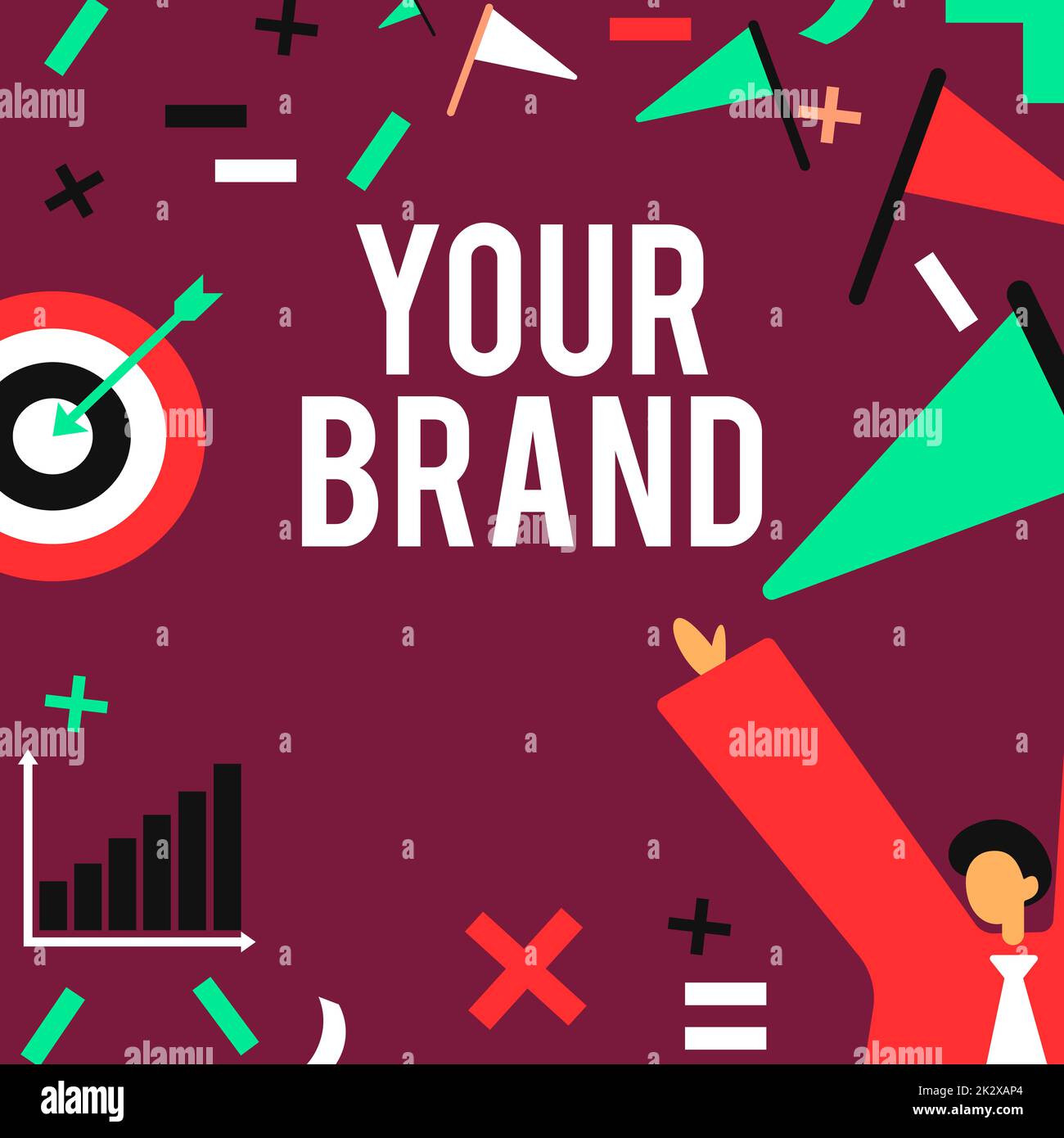 Inspiration montrant votre marque. Photo conceptuelle Un nom de tout type qui est affecté à quelque chose comme marque réussie gentleman en costume Afficher les réalisations actuelles d'objectif. Banque D'Images