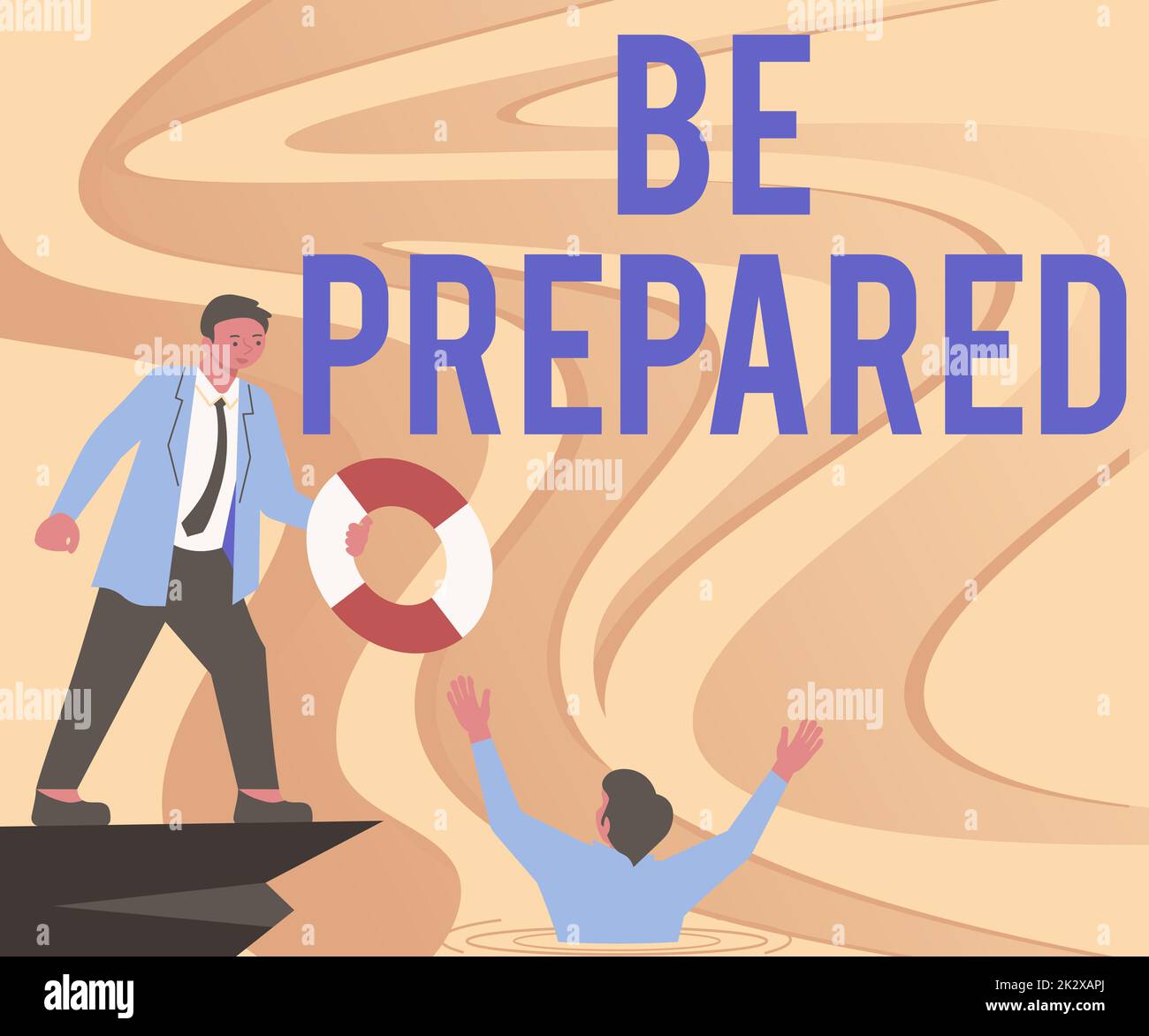 La légende conceptuelle doit être préparée. Concept signifie rendre quelque chose prêt à l'utilisation ou à la considération de futur gentleman en costume aidant collègue représentant le travail d'équipe réussi. Banque D'Images