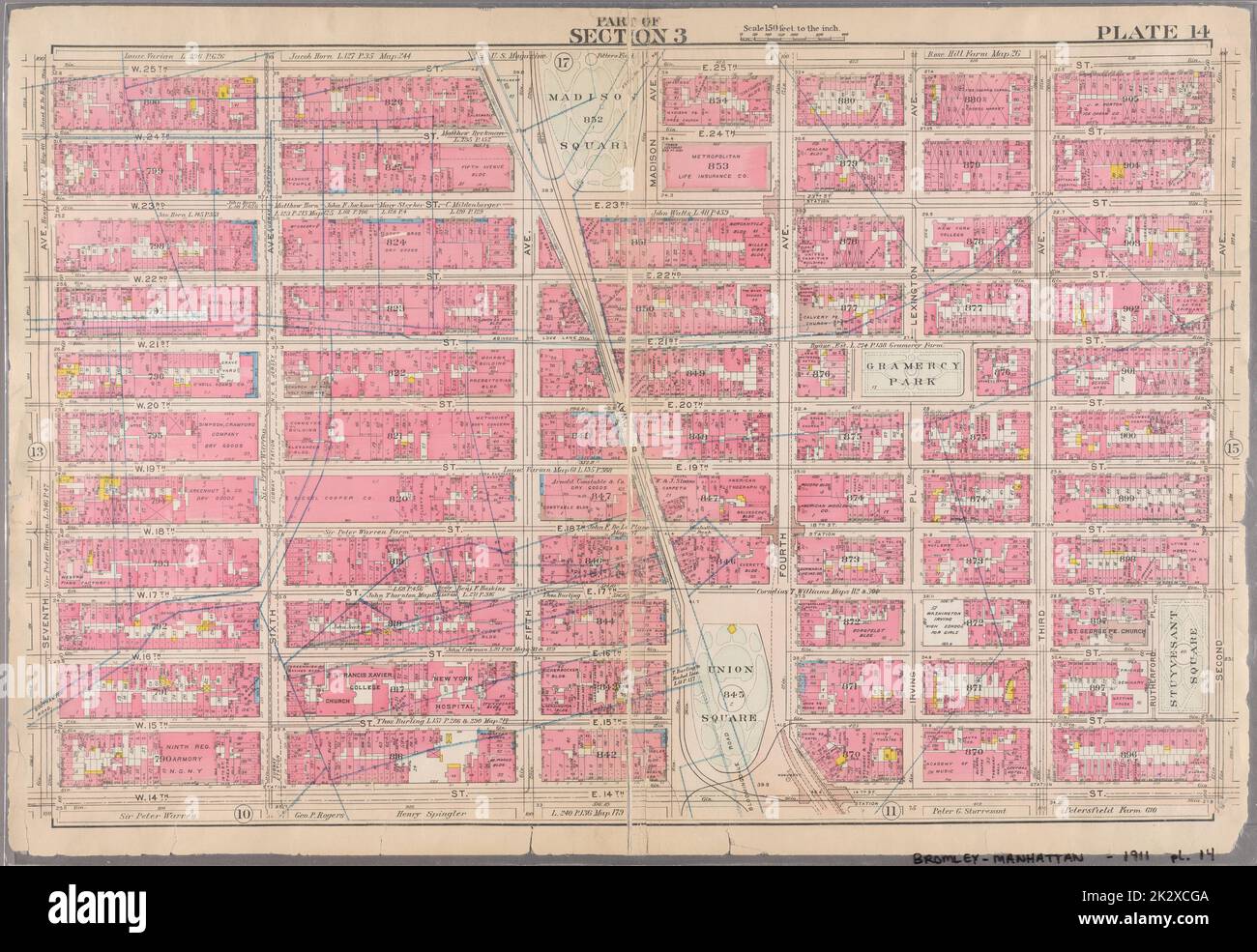 New york madison avenue map Banque de photographies et d’images à haute ...