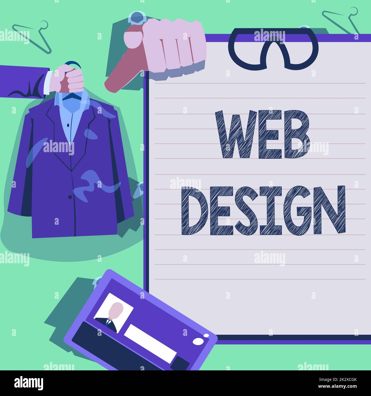 Affiche de texte montrant Web Design. Aperçu de l'entreprise responsable de la production et de la maintenance des sites Web mains tenant uniforme montrant de nouvelles opportunités de carrière ouvertes. Banque D'Images