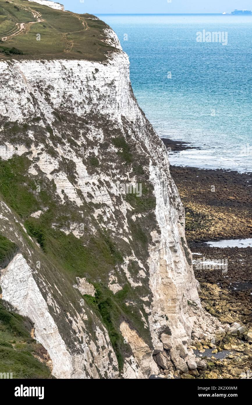 Falaises blanches d'Angleterre à Douvres, Royaume-Uni Banque D'Images