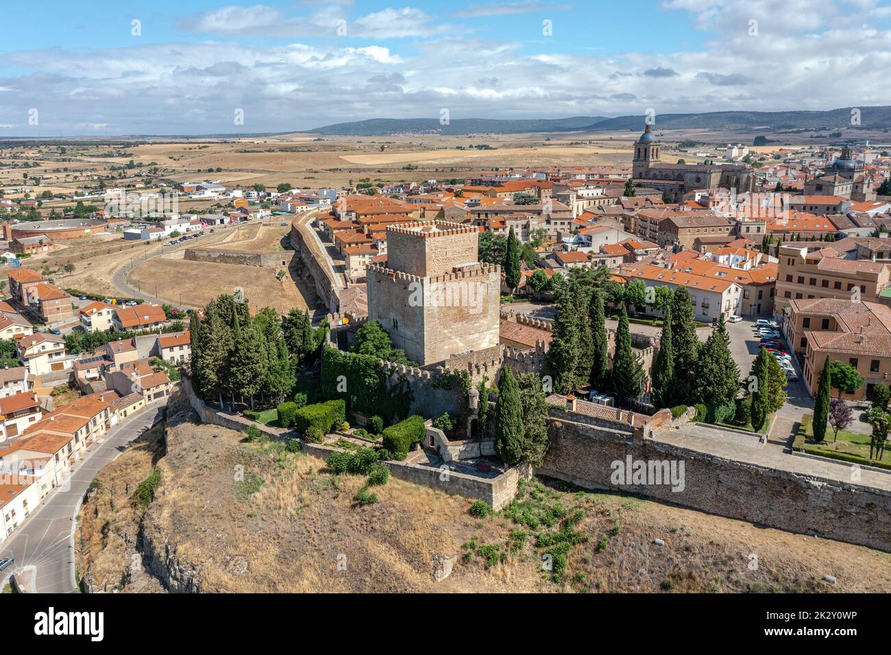 Château de la ville de Ciudad Rodrigo dans la province de Salamanque Banque D'Images