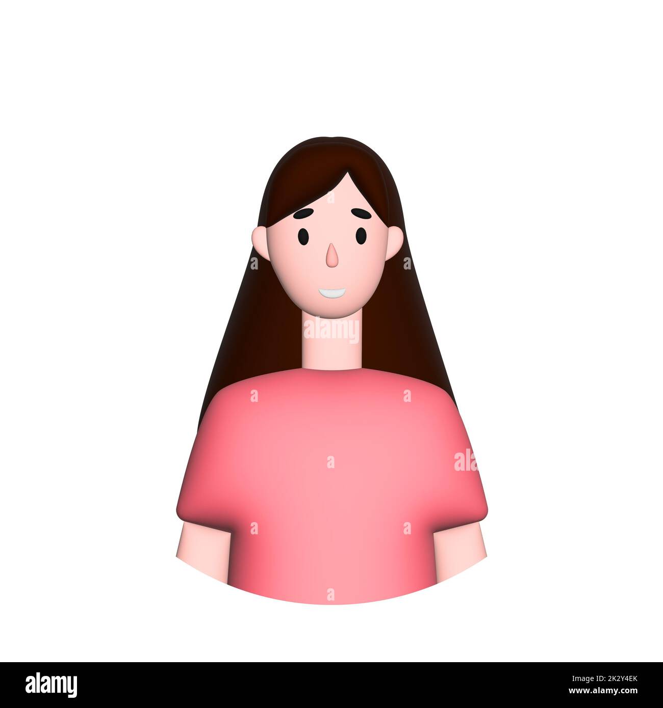 Web icône homme, fille avec de longs cheveux Banque D'Images