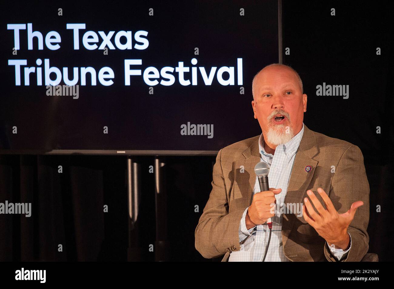 23 septembre 2022: Chip Roy est en service son deuxième mandat représentant le 21st Congressional District du Texas. S'exprimant au Texas Tribune Festival, St. David's Church à Austin, Texas. Mario Cantu/CSM Banque D'Images