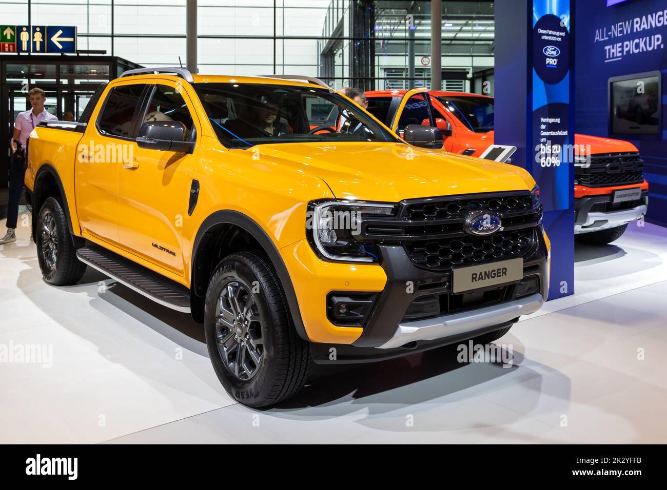 2023 Ford Ranger Wildtrack pick-up camion présenté au salon de l'automobile de transport IAA de Hanovre. Allemagne - 20 septembre 2022 Banque D'Images