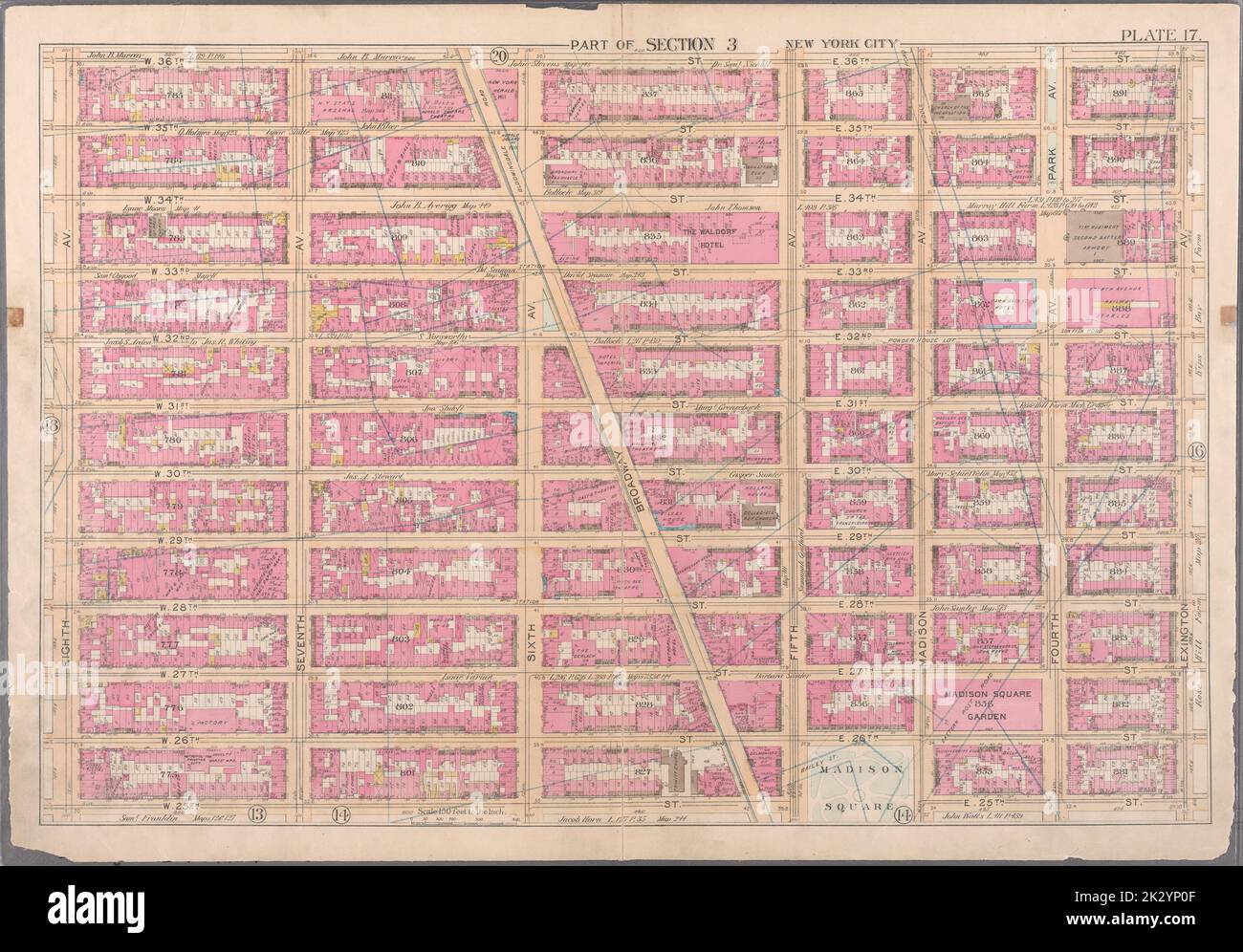 New york madison avenue map Banque de photographies et d’images à haute ...