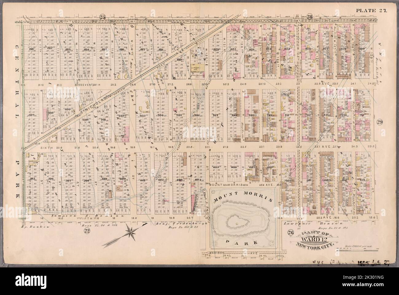 New york madison avenue map Banque de photographies et d’images à haute ...