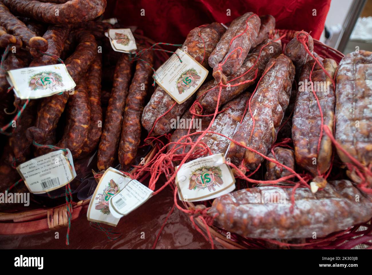 Italie. 23rd septembre 2022. Italie Turin Parco Dora 'Terra Madre - Salone del Gusto 2022' - Calabria Sausage Credit: Realy Easy Star/Alamony Live News Banque D'Images