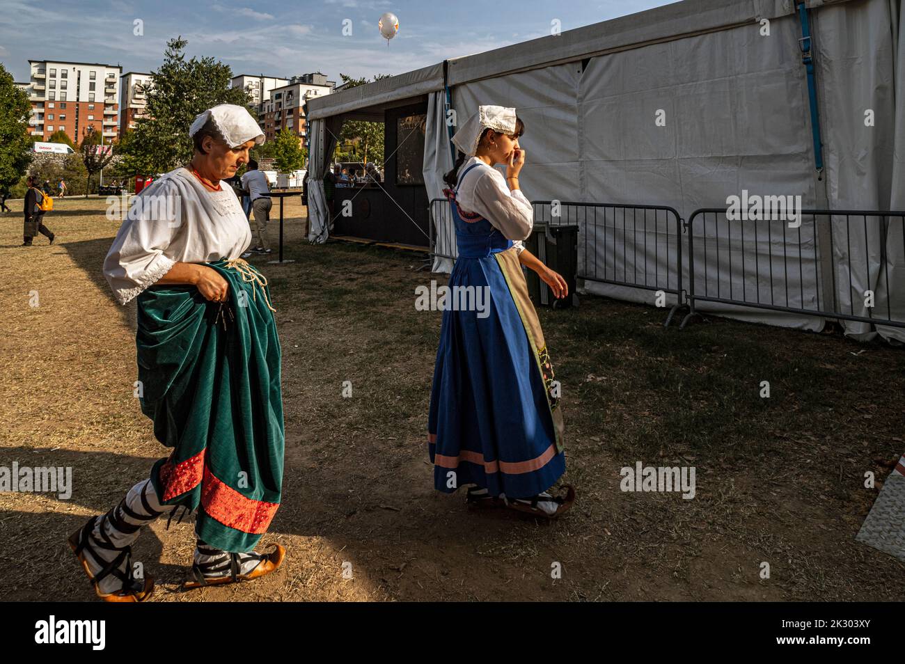 Italie. 23rd septembre 2022. Italie Turin Parco Dora 'Terra Madre - Salone del Gusto 2022' -costumes traditionnels calabrais crédit: Realy Easy Star/Alamy Live News Banque D'Images