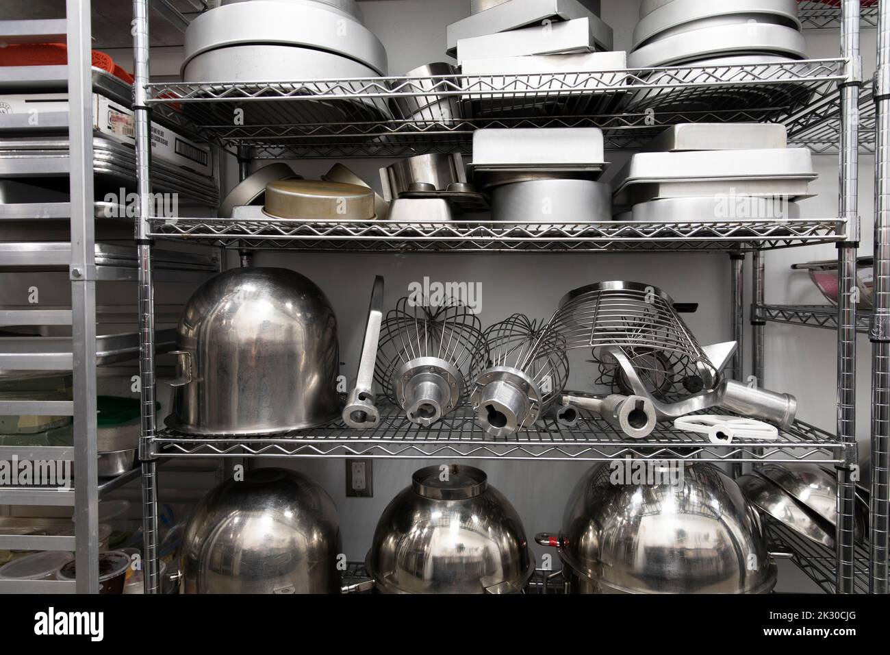 Restauration cuisine matériel de boulangerie gros plan Banque D'Images