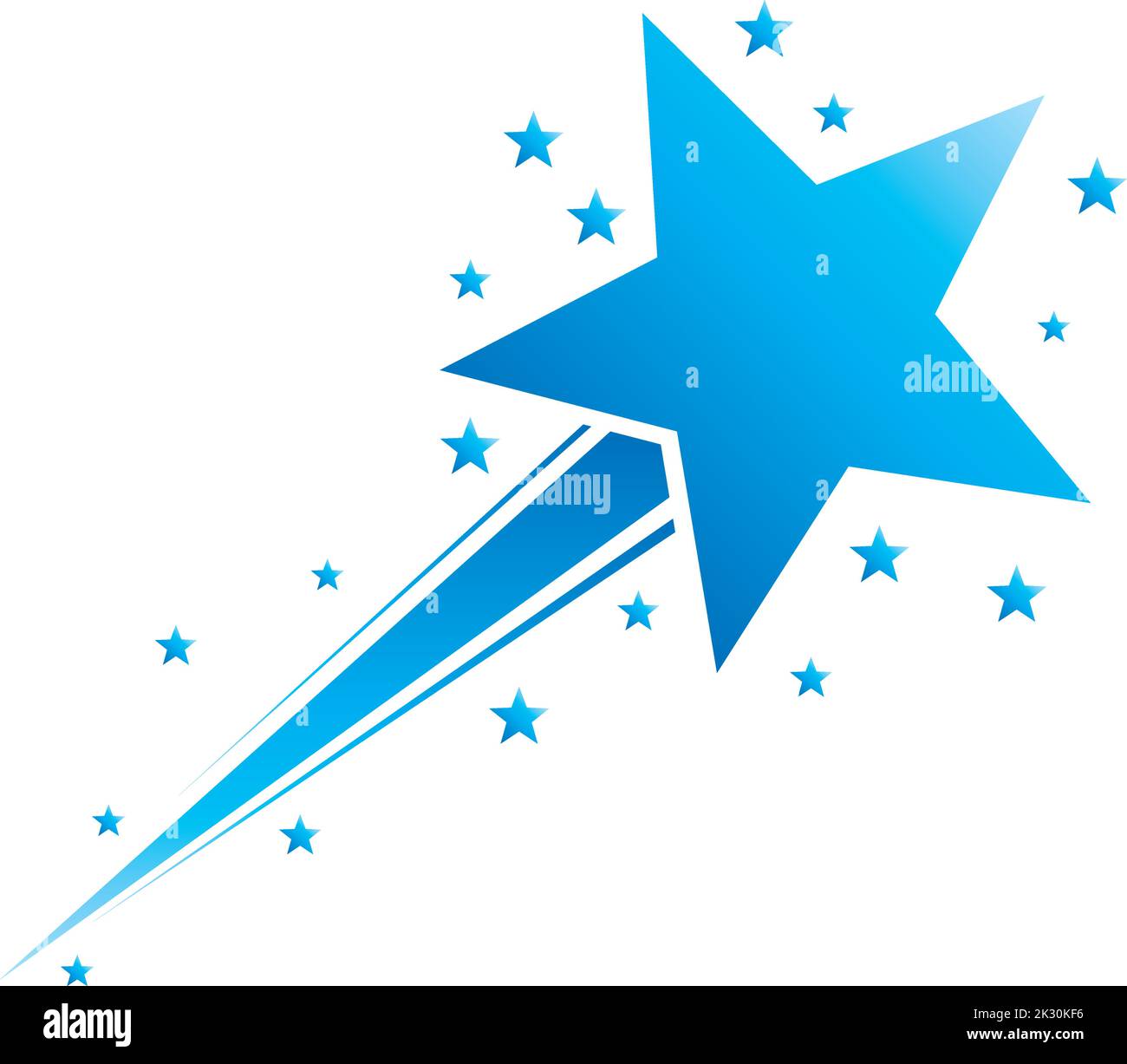 Logos créatifs de Shooting Star Illustration de Vecteur