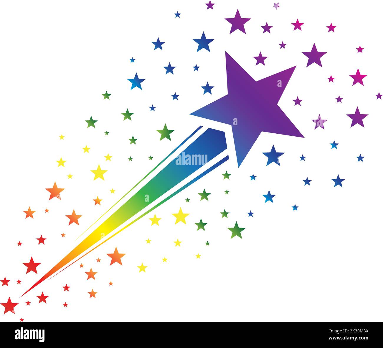 Logos créatifs de Shooting Star Illustration de Vecteur
