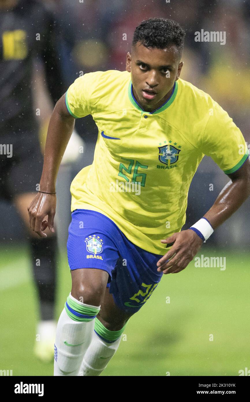 Le Havre, France. 24th septembre 2022. Rodrygo Silva de Goes, du Brésil, en action lors du match international amical entre le Brésil et le Ghana, à Stade Oceane, sur 23 septembre 2022, au Havre, en France. Photo de David Niviere/ABACAPRESS.COM crédit: Abaca Press/Alay Live News Banque D'Images