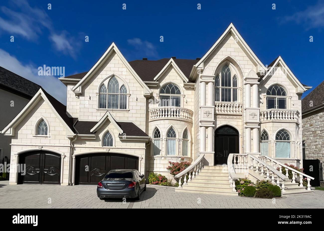 Maison de luxe extérieur, Québec, Canada Banque D'Images