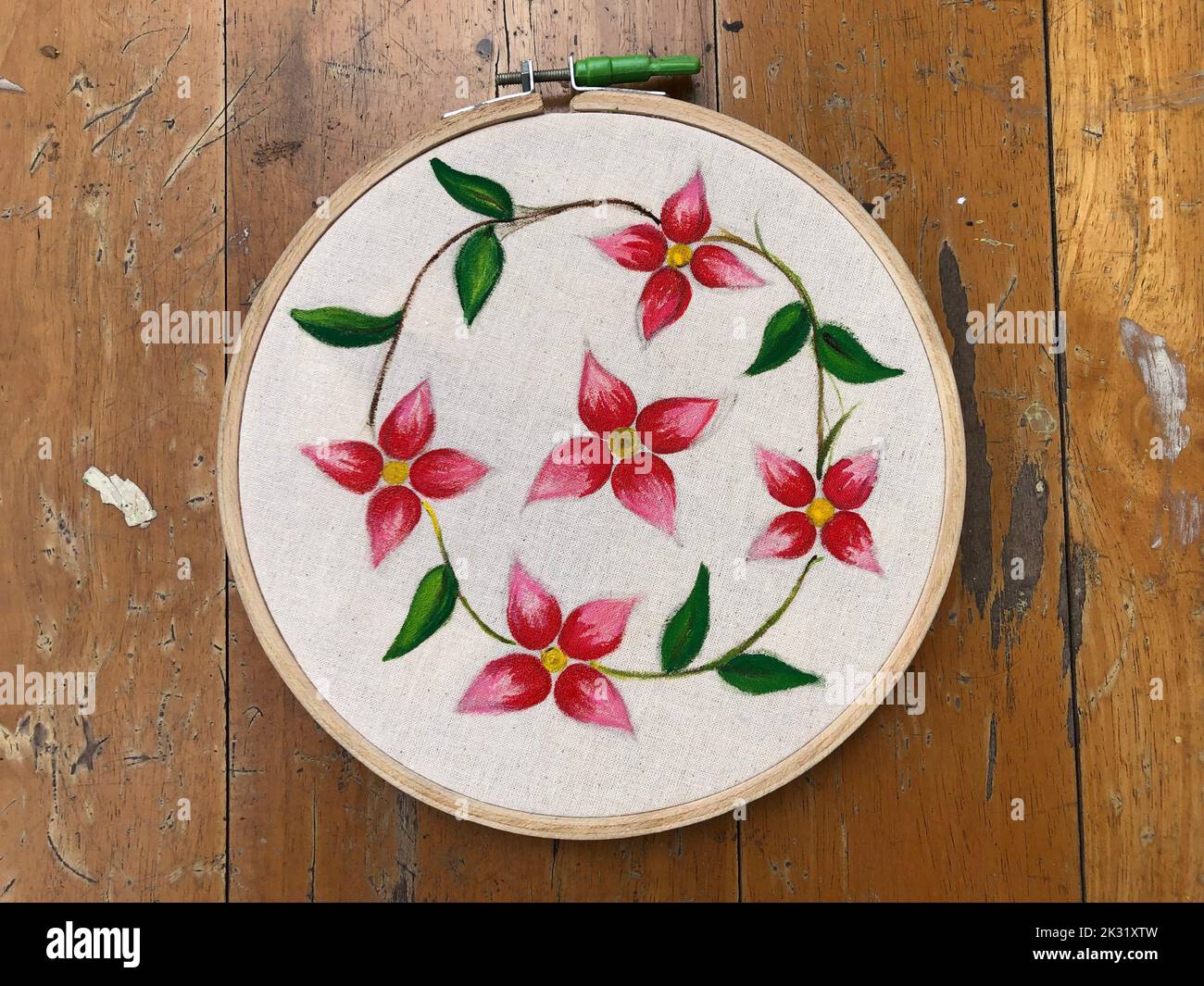 Artisanat de peinture de tissu Banque D'Images