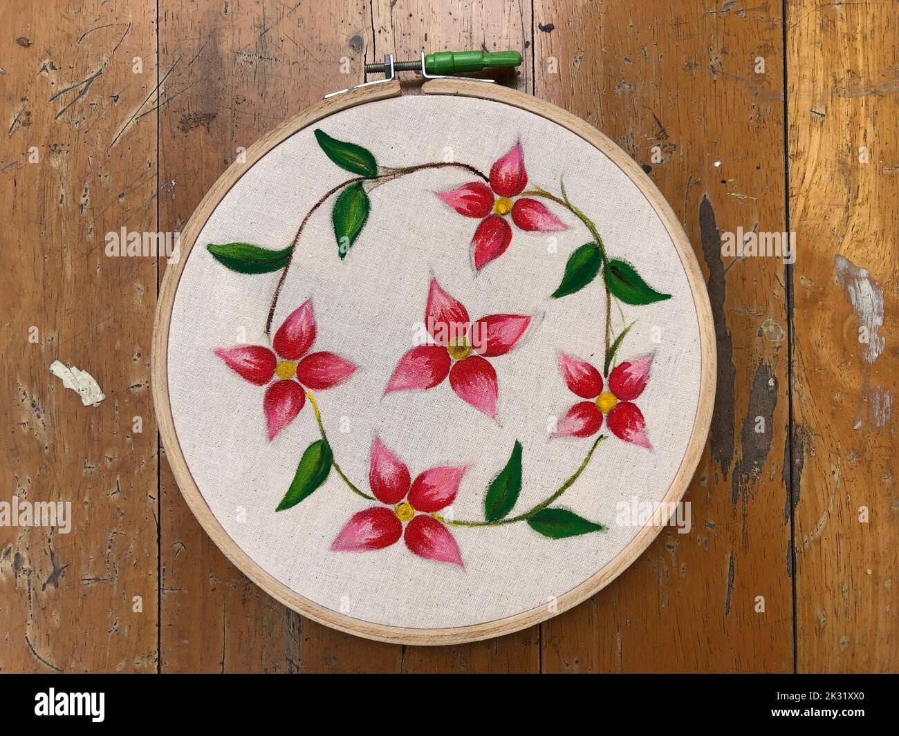 Artisanat de peinture de tissu Banque D'Images