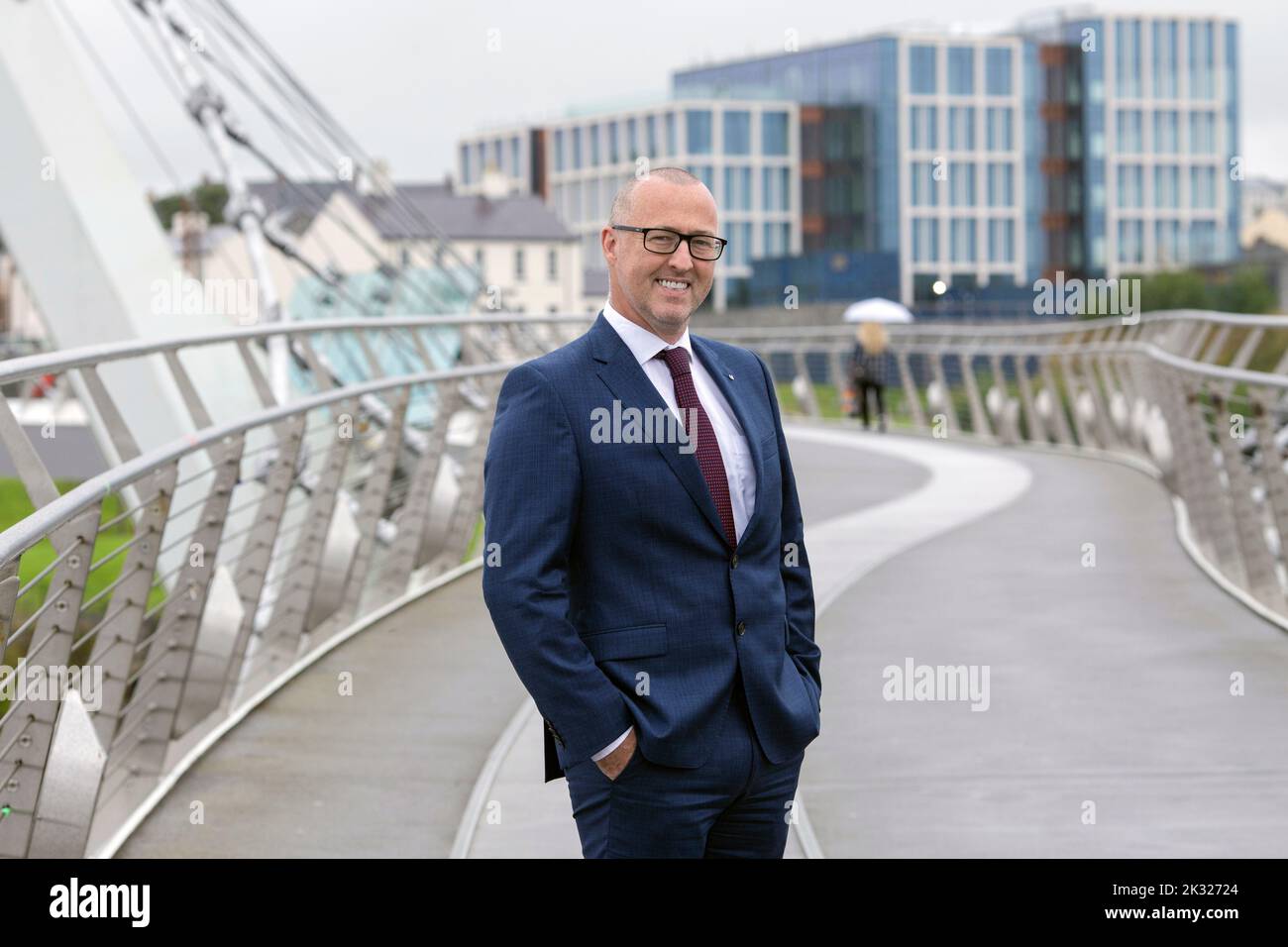 Aidan O'Kane , Chambre de commerce de Londonderry . Banque D'Images