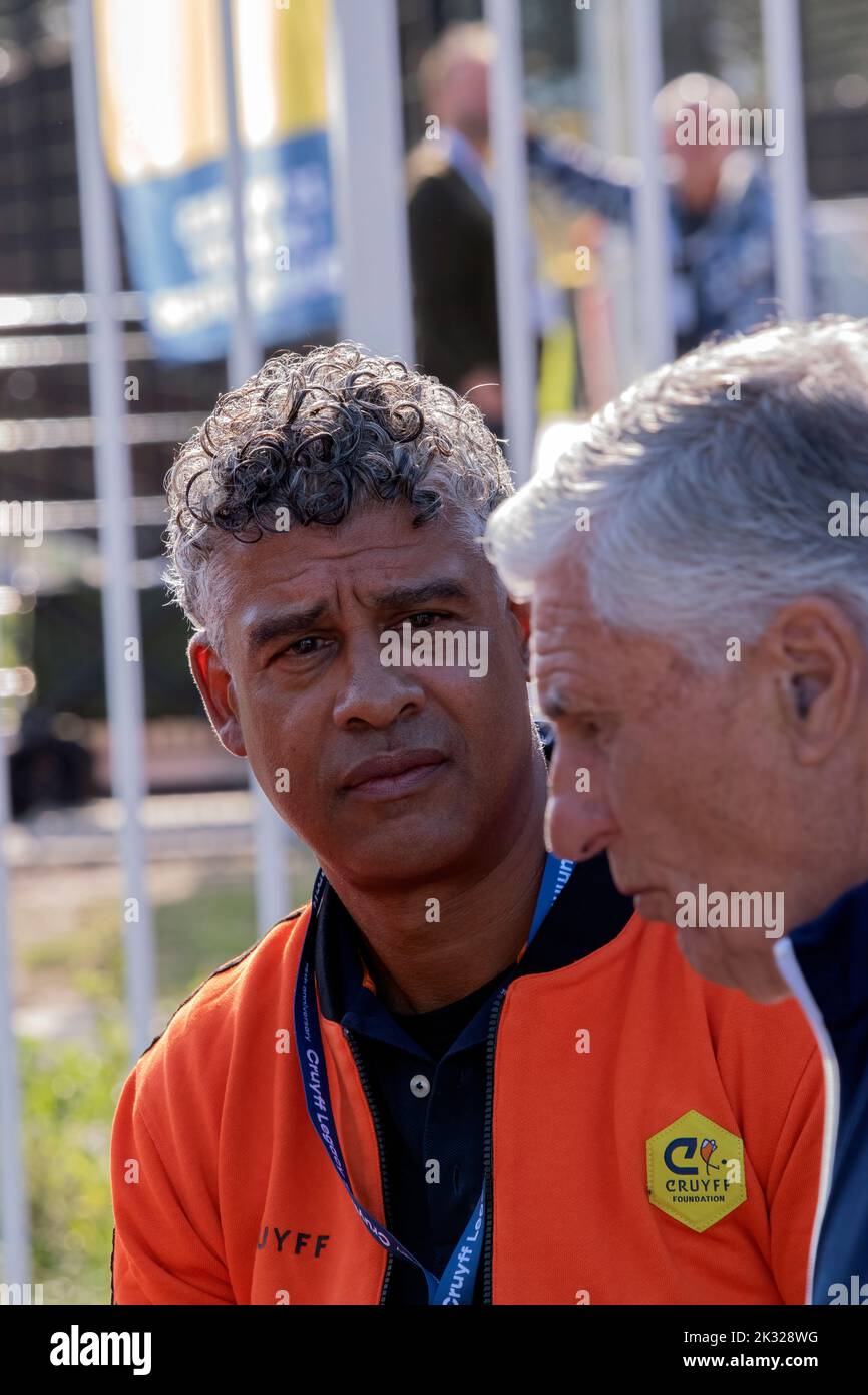 Gros plan Sjaak Swart et Frank Rijkaard à Amsterdam, pays-Bas 21-9-2022 Banque D'Images