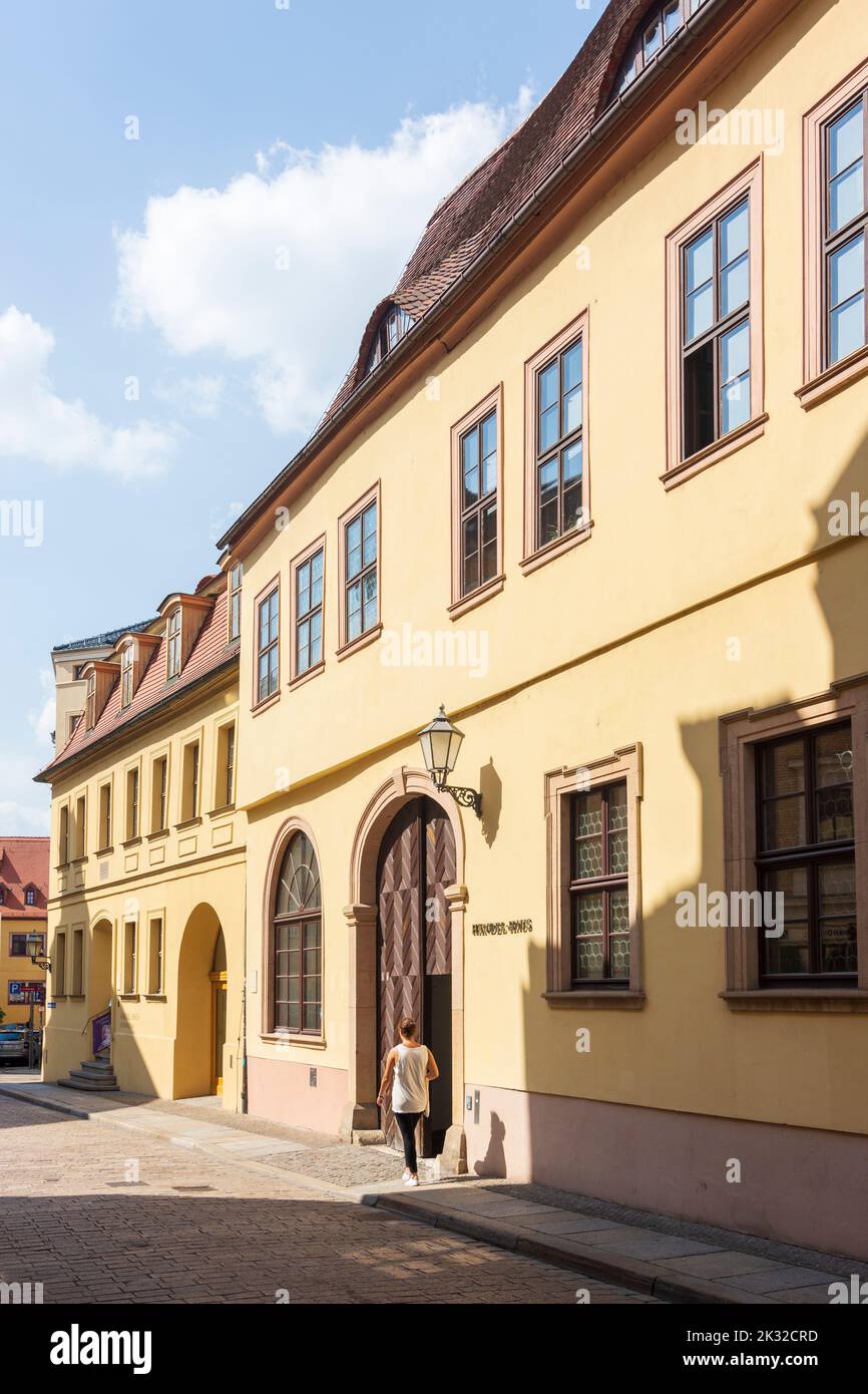 Halle (Saale): Händel-Haus (maison de Handel) in , Saxe-Anhalt, Saxe-Anhalt, Allemagne Banque D'Images