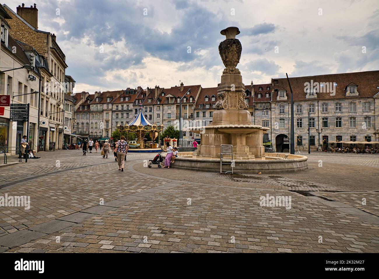 Place de la révolution de Besançon Banque D'Images