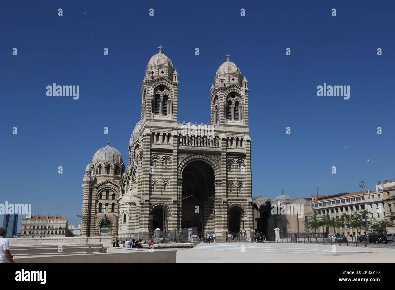Cathédrale Sainte-Marie-majeure Marseille France Banque D'Images