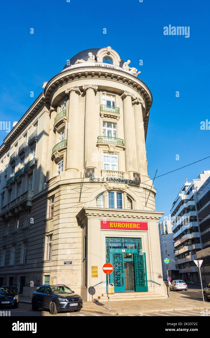 Wien, Vienne: Arnold Schönberg Centre à la place Schwarzenbergplatz en 03. Landstraße, Wien, Autriche Banque D'Images