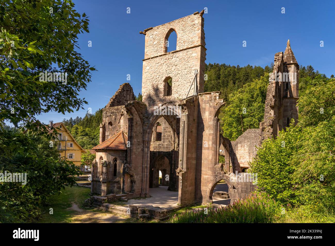 Die Ruine des Klosters Allerheiligen BEI Oppenau, Schwarzwald, Bade-Wurtemberg, Allemagne | ruines de l'abbaye de tous les Saints Kloster Allerheiligen nea Banque D'Images