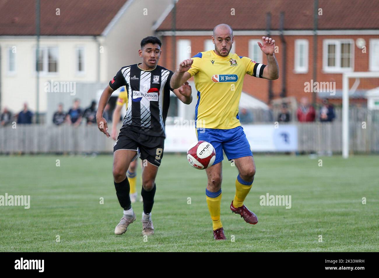 Adam Wheayley de Marske Uni en action lors du match de la première division de la Ligue du Nord entre Marske United et Stafford Rangers au stade GER, Marske-by-the-Sea, le samedi 24th septembre 2022. (Crédit : Harry Cook | INFORMATIONS MI) crédit : INFORMATIONS MI et sport /Actualités Alay Live Banque D'Images