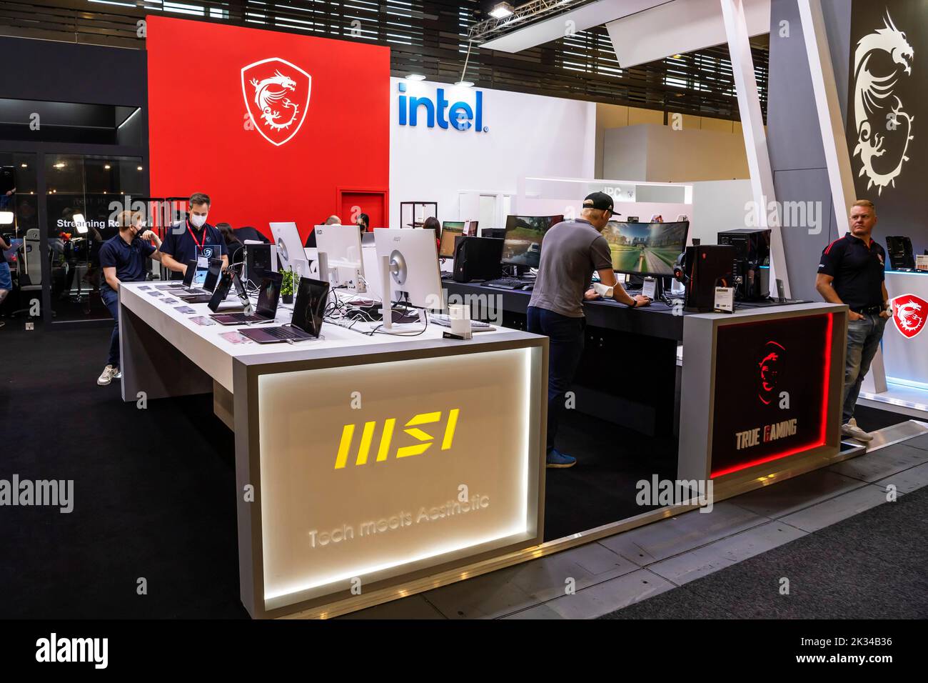 MSI Gaming stand, IFA, internationale Funkausstellung 2022, Berlin, Allemagne Banque D'Images