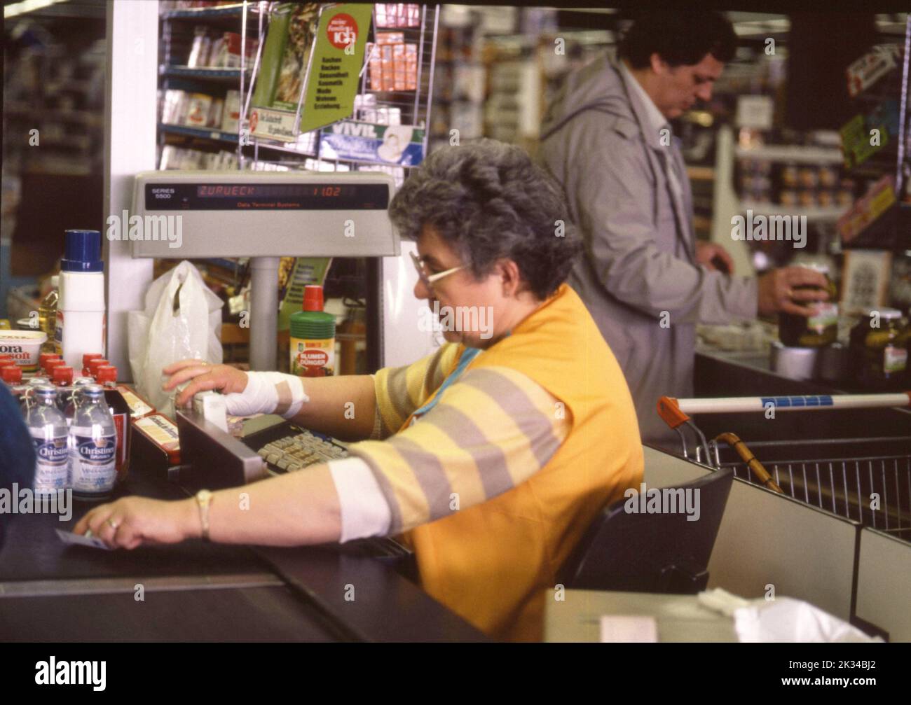 Unna. Supermarché Plaza ca. 1988 Banque D'Images