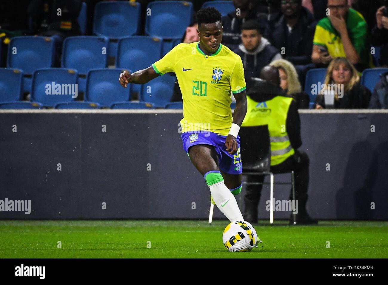 Vinicius Jr du Brésil pendant le match international de football amical entre le Brésil et le Ghana sur 23 septembre 2022 au stade Oceane du Havre, France - photo: Matthieu Mirville/DPPI/LiveMedia Banque D'Images