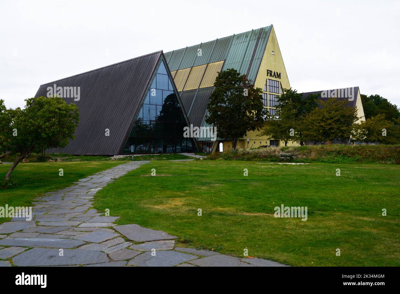 Oslo, Norvège, septembre 2022 : extérieur du célèbre musée Fram. Banque D'Images