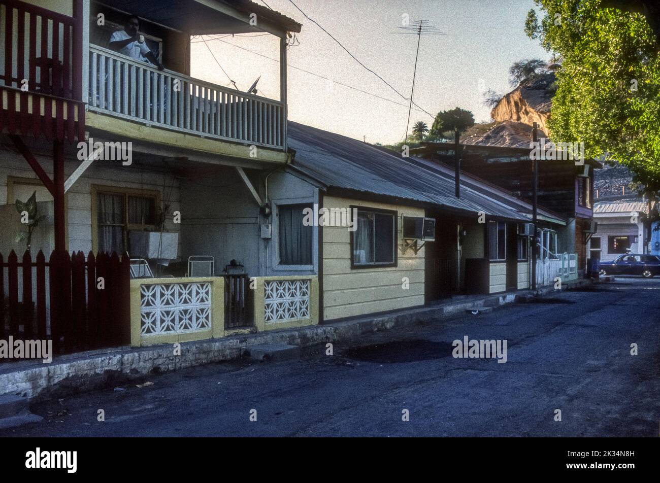 1990s photo d'archive de Santa Rosalía à Baja sur, Mexique. Banque D'Images