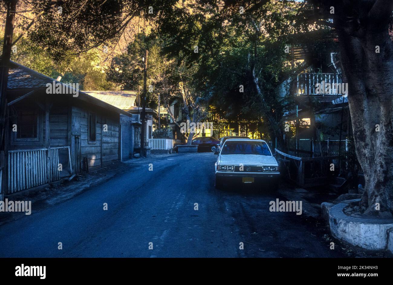 1990s photo d'archive de Santa Rosalía à Baja sur, Mexique. Banque D'Images