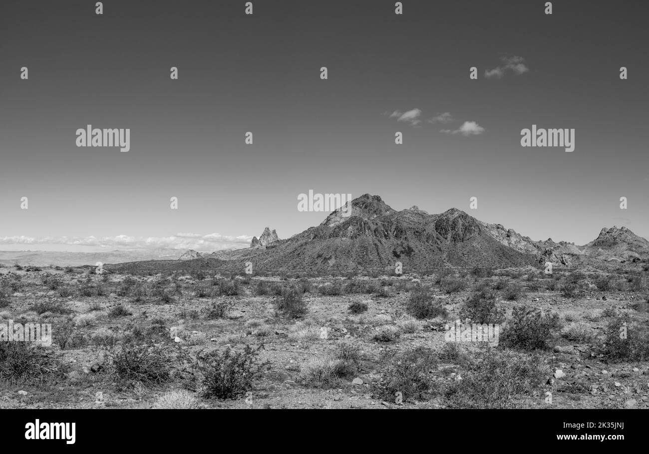 Paysage pittoresque dans la vallée de Mohait près de Bullhead City, Arizona Banque D'Images