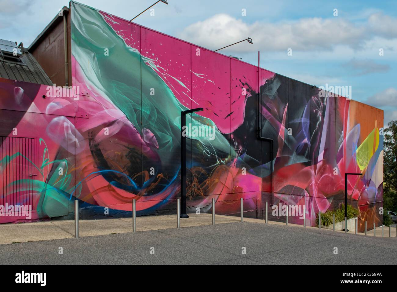 Abstract Street Art, Belgrave, Victoria, Australie Banque D'Images