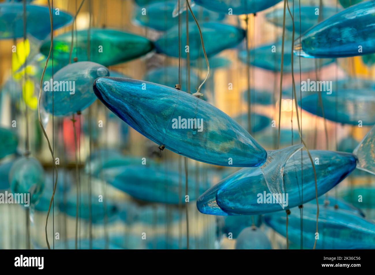 Décoration de poisson en verre Banque D'Images Décoration de poisson en verre Banque D'Images